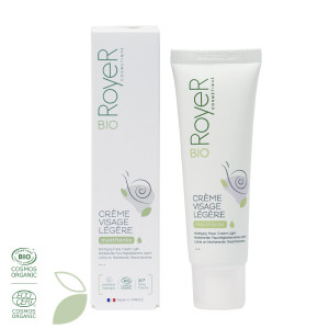 Crème visage matifiante légère à la bave d’escargot 50 ml