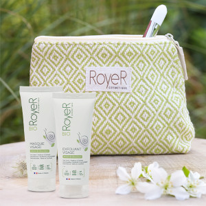 Trousse avec exfoliant et masque visage + pinceau
