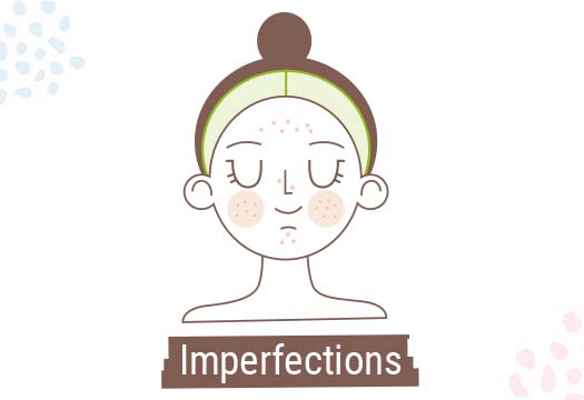 peau avec imperfections boutons